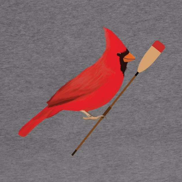 Rowing Cardinal by College Mascot Designs